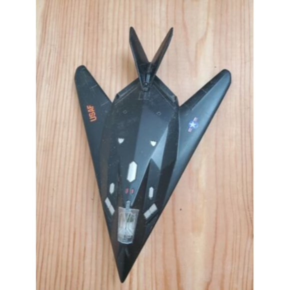 VTG 1990s Diecast USAF Model Stealth Fighter Jet Airplane Toy Black - Picture 4 of 7